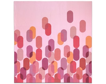 Surfacing PDF quilt pattern, modern drunkard's path quilt