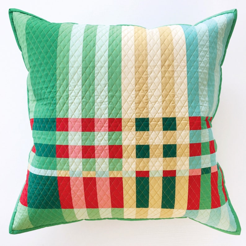 Handloomed Quilt PDF Pattern Modern Weave Quilt in Cushion Etsy Australia