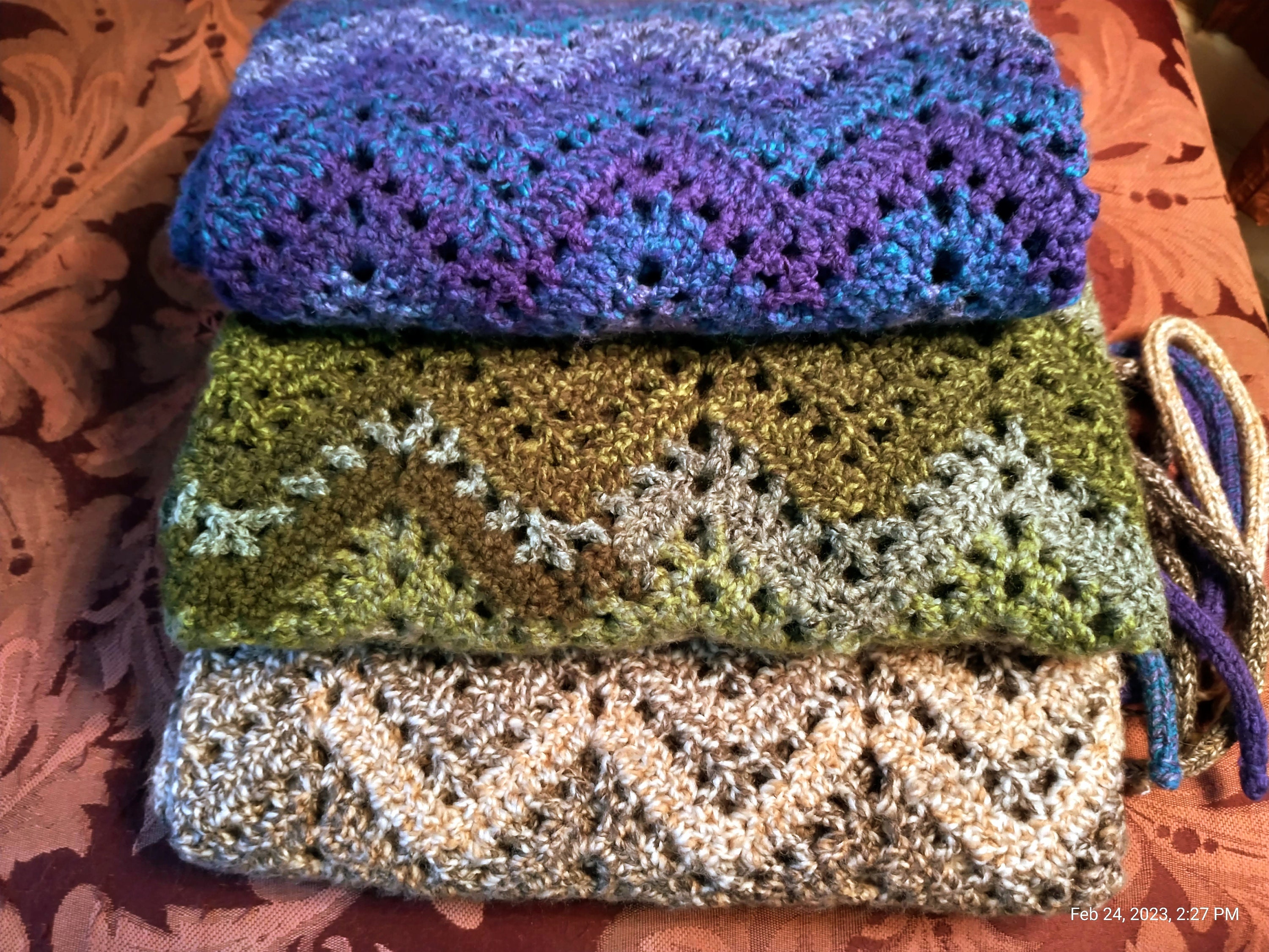 Wheelchair Lap Afghan With Ties Etsy