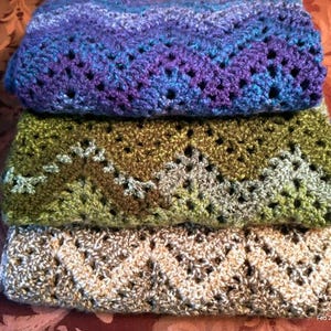 Wheelchair Lap Afghan with ties, Free Shipping!