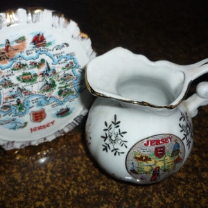 Vintage Antique 1900 French Charolles Faience set of 6