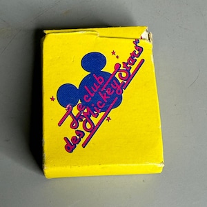 Französisches Vintage Familienspiel Jeux de 7 Komplettes Mickey Stars Club Miniaturen Set 1980er Ära