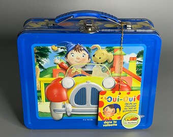 French vintage tin can Knick knack box Oui-Oui cartoon design 2004 lunch box  metal container metal suitcase