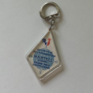 French vintage key chain holder advertising Martell cognac french cognac drink porte clef Martell 1965 oscar exportation grand prix