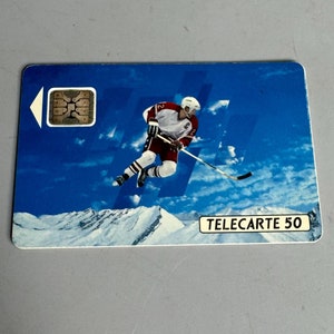 Telecom vintage francés - Juegos Olímpicos de invierno - tarjeta telefónica coleccionable sólo tarjeta telefónica Jeux Olympiques d hiver