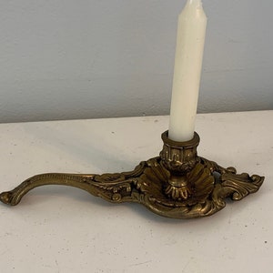 antique candlestick  holder brass metal home decor ormolu design
