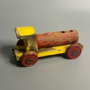 vintage wooden toy train collectible