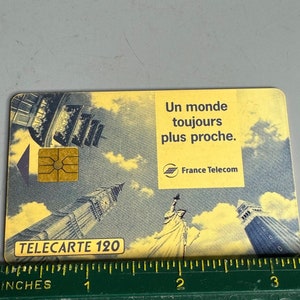Télécom vintage française - carte téléphonique collectibe uniquement 1993 un monde toujours plus proche - un monde toujours plus proche