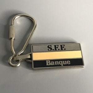 Schlüsselanhänger französich vintage schlüsselanhänger S.E.E. Banque-bank