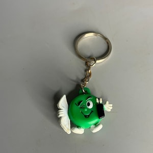 French vintage keychain holder advertising Babybel mini cheese