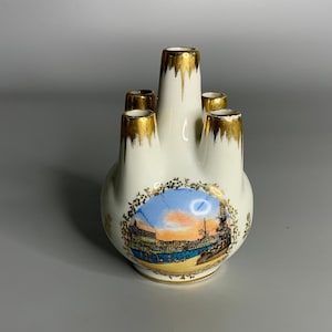 French vintage Le Touquet-Paris-Plage beach  souvenir porcelain ornament decoration beach resort