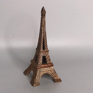 French vintage Eiffel Tower Paris souvenir metal monument copper color office decor home decor Christmas gift