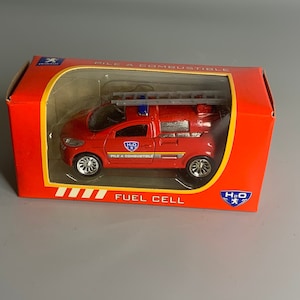 French vintage collectible car toy Peugeot fuel cell