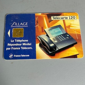 フランスのビンテージテレコム - Sillage - テレホンカード コレクター限定 ミニテル テレフォン 応答機 留守番電話