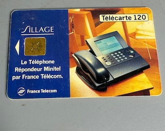 French vintage Telecom - Sillage - telephone card collectible only minitel telephine repondeur answering machine