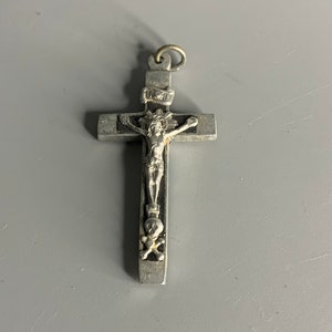 Französisch Vintage Anhänger Schmuck religiösen Kruzifix Design Medaille Medaille