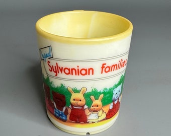 English vintage small plastic cup Sylvanian Families original Bluebird toy 1983