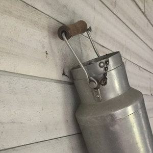 french vintage milk churn jug aluminum kitchen home decor retro container