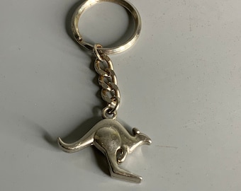 vintage keychain holder advertising Arthus Bertrand kangaroo design