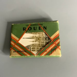 French vintage black and white photos souvenir La Normandie Rouen 20 photos