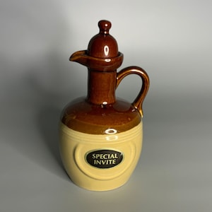 French vintage ceramic pottery water pitcher kitchenware special invite