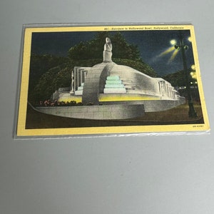 Vintage Postkarte Kalifornien Eingang zur Hollywood Bowl