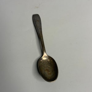 French vintage silver platted coffee spoon kitchenware
