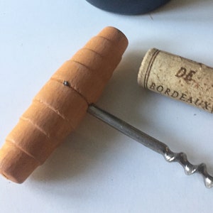 french corkscrew vintage wood straight puller bar ware kitchen