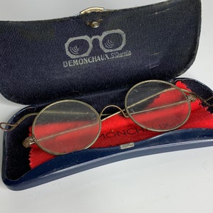 French antique spectacles eyes glasses in case reading glasses antique
