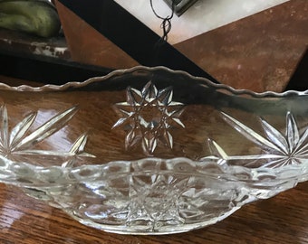 Plato de vidrio vintage francés decoración del hogar plato de aperitivo bar vajilla decoración de la cocina