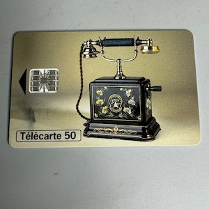 Telecom vintage francesa - Coleção Histórica - cartão telefônico colecionável apenas