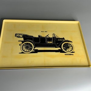 Kanterbrau tray rare  vintage Kanterbrau beer serving tray old retro car Reo 1913 design resin