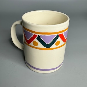 vintage ceramic pottery mug advertising Mobil gas oil