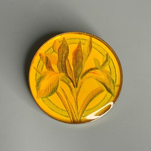 French vintage brooch lapel pin nature design jewelry