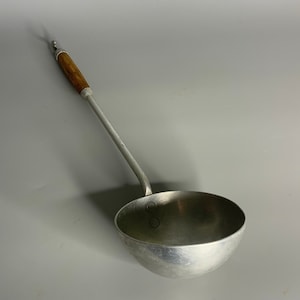 French vintage ladle aluminum  kitchenware kitchen deco cooking utensil gadget