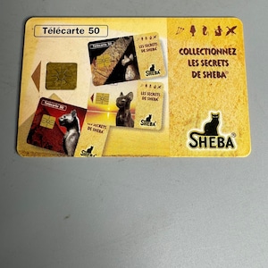 Vintage Telecom - Sheba - Telefon Sammelkarte nur Katzenfutter