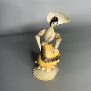 French vintage seashell decoration doll shells