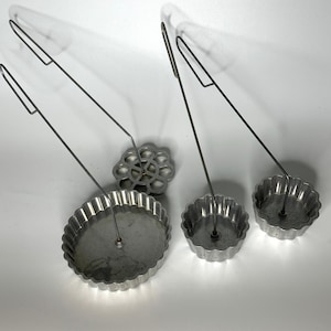 French vintage set of baking cooking utensils cookies cutter tart cake mold set of 4 pieces kitchen decor