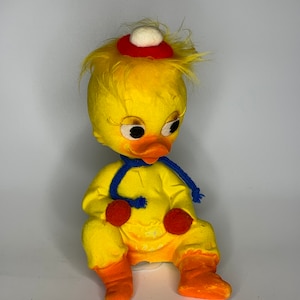 francuska zabytkowa skarbonka filc plastikowa zabawka z kreskówek TITI kolekcjonerska zabawka mały ptak ptaszek tweety kanarek