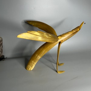 French vintage horn bird seagull large decoration desk deco collection nautical beach design