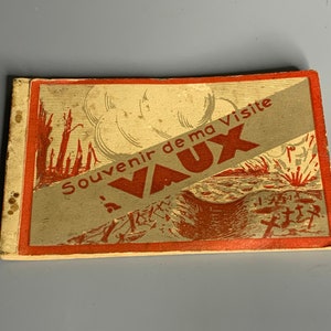 Set di 15 cartoline con libretto di cartoline vintage francesi della prima guerra mondiale