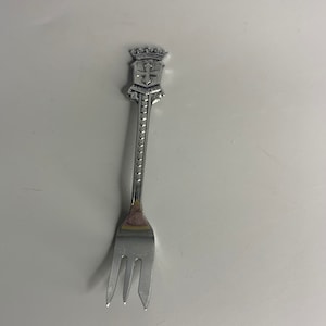 French vintage silve metal Fork decorative spoon Languedoc made in Holland