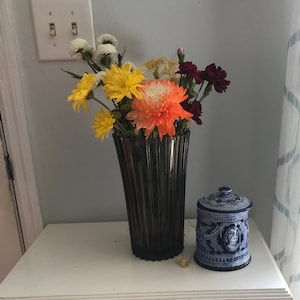 french vintage vase large smokey France home decor housewarming unique gift from the 1940&#39;s