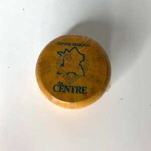 french vintage yo- yo wood advertising Conseil GENERAL DU centre top toys collectible yo-yos
