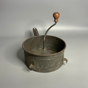 French vintage Moulins Legume cooking utensil kitchen decor vegetable mill grinder gadget mush potatoe grinder