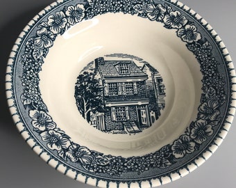 tazón pequeño de campo vintage hecho en decoración de cocina de utensilios de cocina de EE. UU.