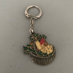 French vintage key chain holder advertising soup Royco 6 legumes porte clef ROYCO soup