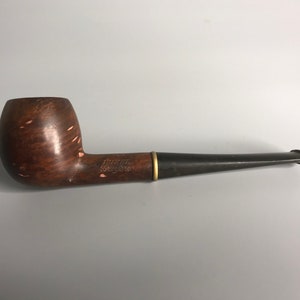 French vintage carved wood pipe Luxel Bruyere