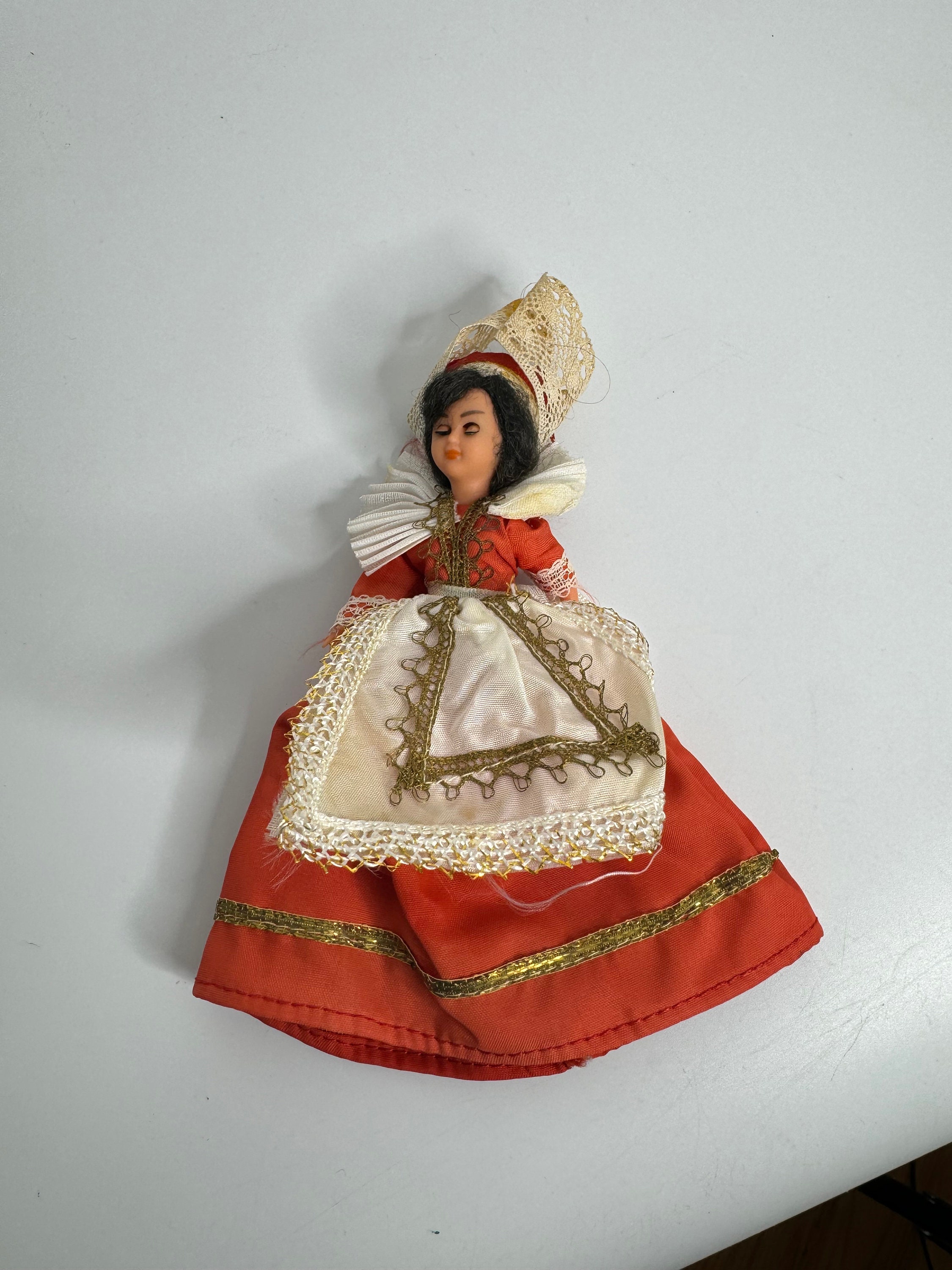 Robe De Poupée Ancienne Jumeau - 24 Cm - Bisque - Vintage