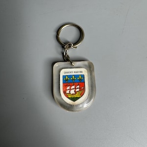 French vintage keychain holder advertising Scotch